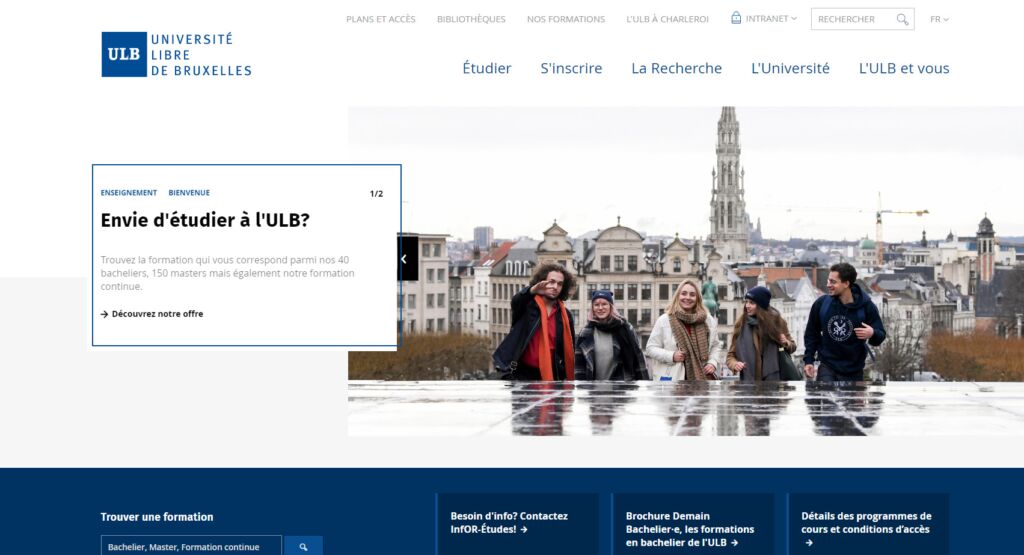 جامعة بروكسل الحرة واحدة من أفضل الجامعات في بلجيكا