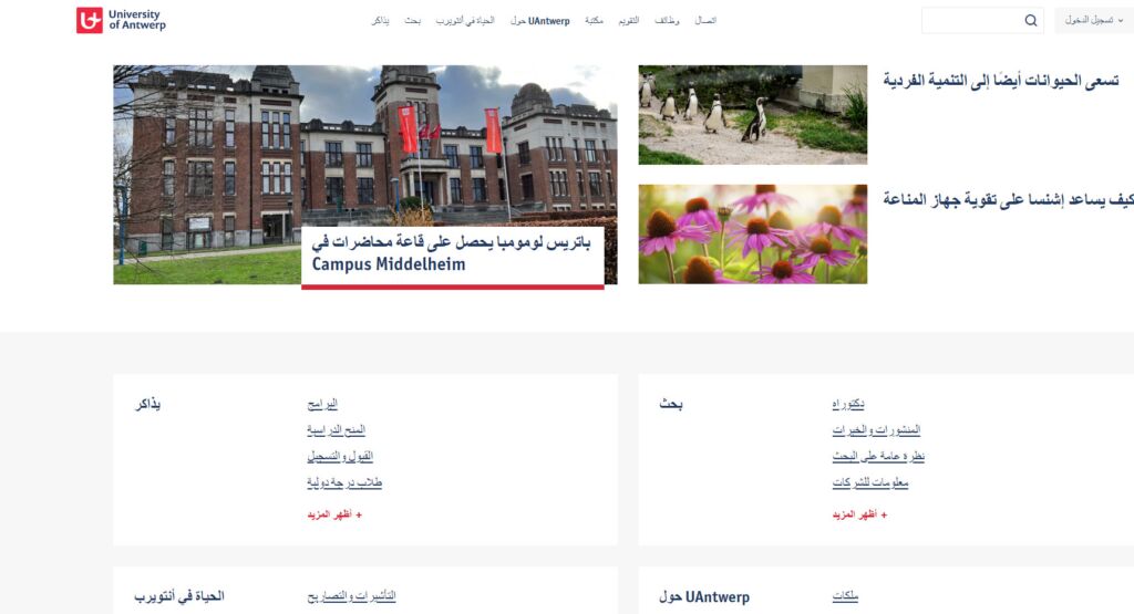 جامعة أنتويرب في بلجيكا