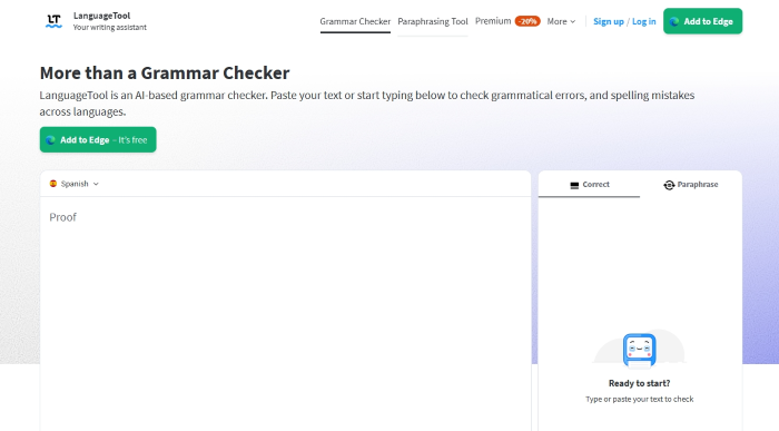 أدوات التدقيق النحوي باللغة الإسبانية