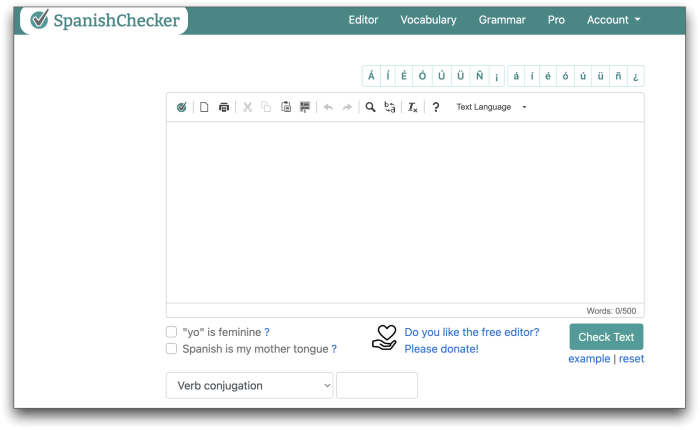 المدقق اللغوي الإسباني
